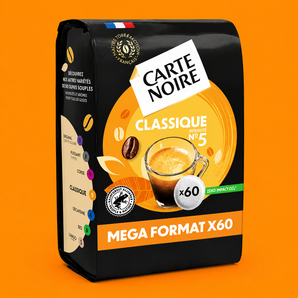 Carte Noire Classique N°5 – Format 60 dosettes