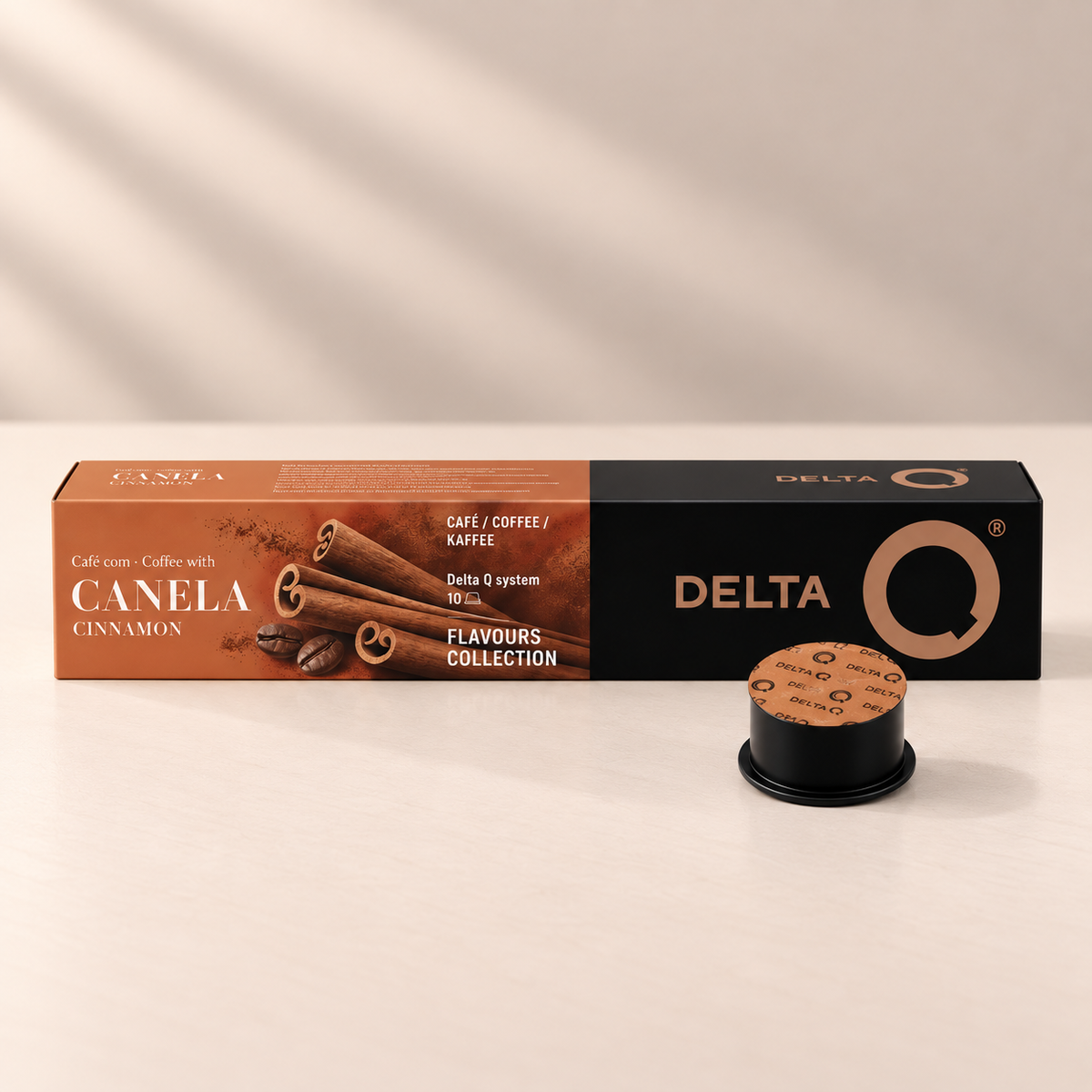 Delta Q Canela – 10 cápsulas de café