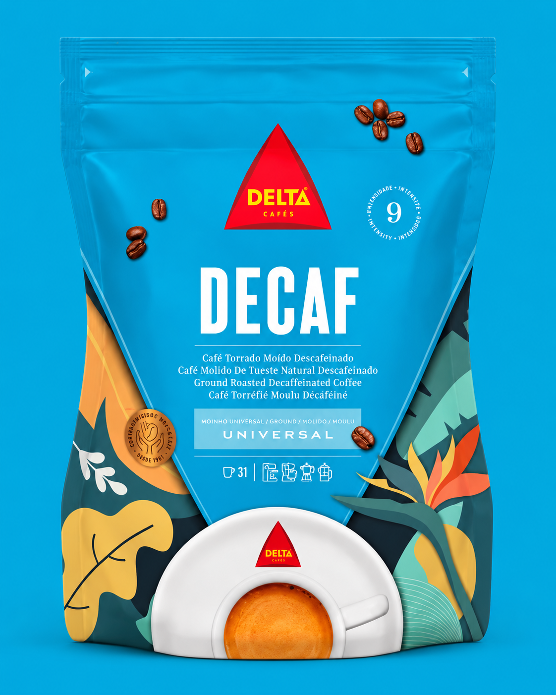 DELTA Decaf - Café torréfié moulu - 220g