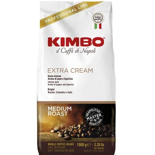 Café en grains Kimbo Extra Cream - 1 Kg