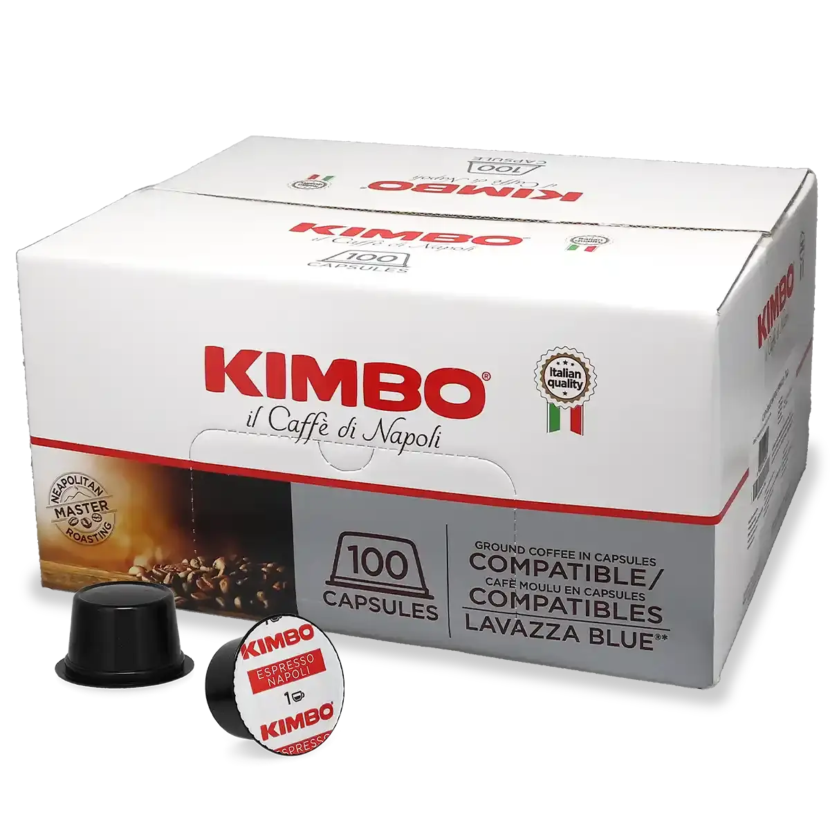 KIMBO Compatibles Lavazza Blue - 100 capsules Espresso Napoli